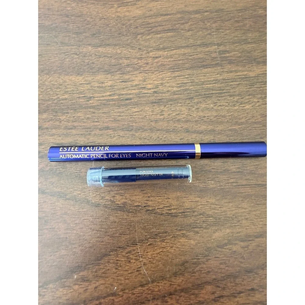 Estee Lauder Automatic Pencil for Eyes Night Navy 04 with Refill New in Box